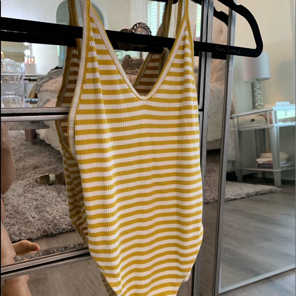 Striped bodysuit